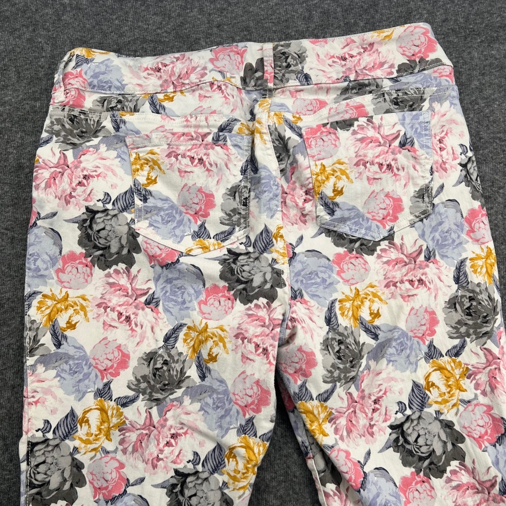 Torrid Denim Floral Print Jeggings Womens 20R Pink Yellow Blue Skinny High Rise - Picture 8 of 16